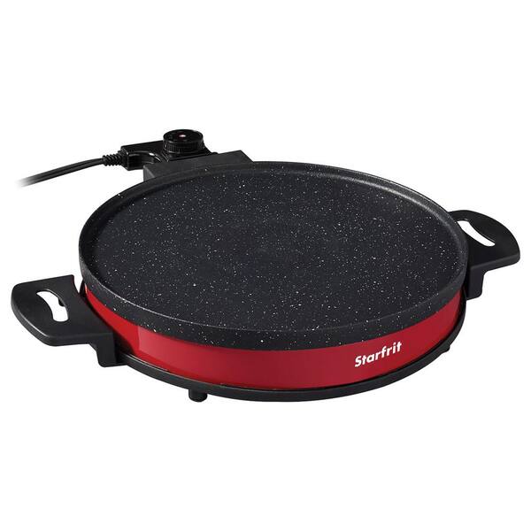 Starfrit 12 in. Red Electric MultiPan and Crepe Griddle 0244260030000 The Home Depot