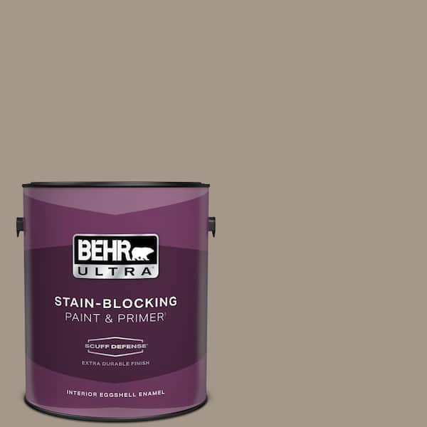 BEHR ULTRA 1 gal. #PPU5-07 Studio Taupe Extra Durable Eggshell Enamel Interior Paint & Primer