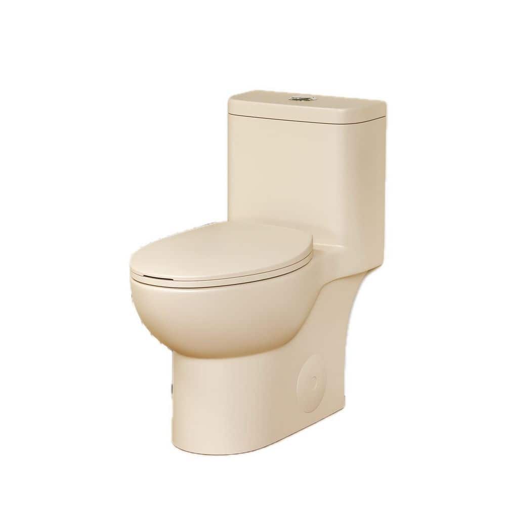Abruzzo 1.1/1.6 GPF Tornado Flush One-Piece Toilet with Comfort