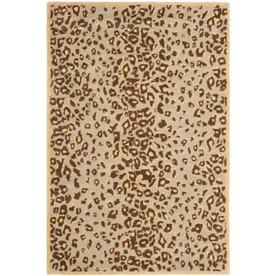 Mohawk Home Cheetah Spots Tan 5 ft. x 8 ft. Animal Print Area Rug 049384 -  The Home Depot