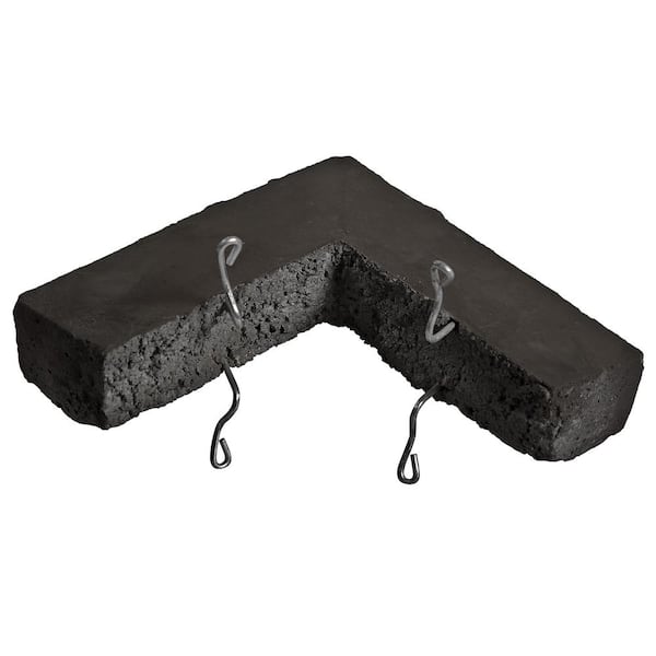 8 in. x 8 in. Black Wainscot Sill Corner
