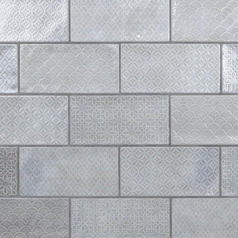 Camden Decor Grey 4 in. x 8 in. Ceramic Wall Take Home Tile Sample price history on PriceWatchPro