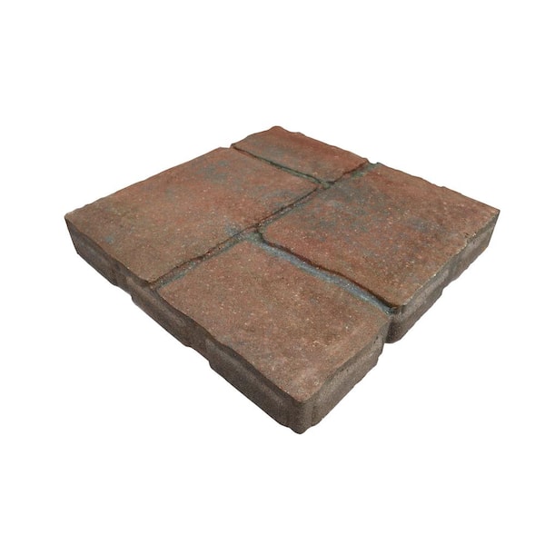 Oldcastle 15.75 in. x 15.75 in. x 2 in. 4 Cobble Ashland Concrete Step Stone