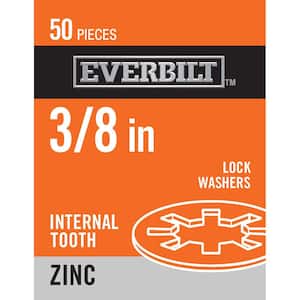 3 per 8 in. Zinc-Plated Steel Internal Tooth Lock Washer (50-Piece per Pack)