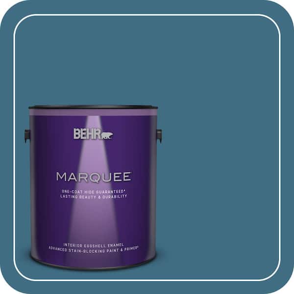 BEHR MARQUEE 1 gal. #560D-6 Seven Seas Eggshell Enamel Interior Paint & Primer