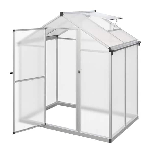 Pure Garden 4 ft. x 6 ft. x 6.4 ft. Outdoor Walk In Greenhouse