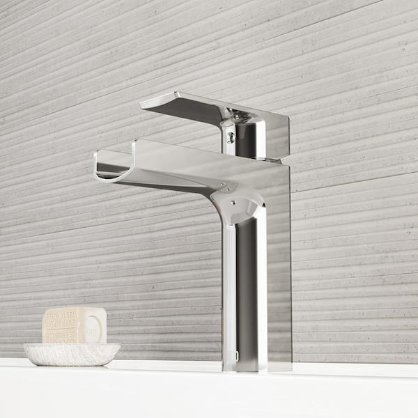 Ileana Single Handle Single-Hole Bathroom Faucet in Chrome