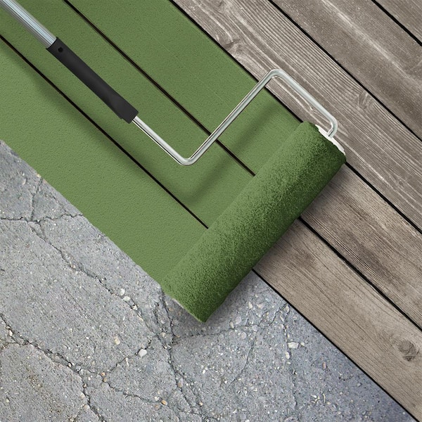 1 gal. #M370-6 Snip of Parsley Textured Low-Lustre Enamel Interior/Exterior Porch and Patio Anti-Slip Floor Paint