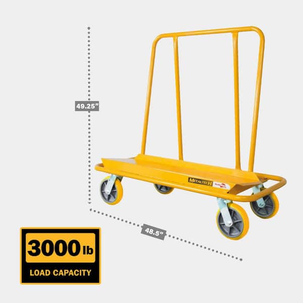 Drywall Cart Welded with 3000 lbs. Load Capacity