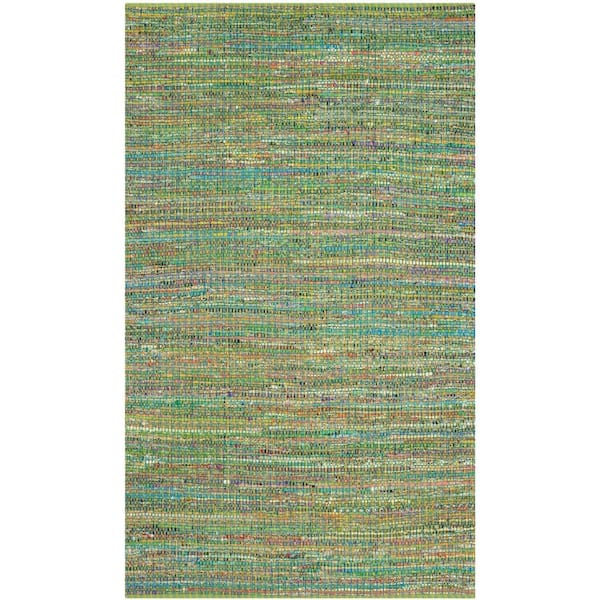 SAFAVIEH Nantucket Green 5 ft. x 8 ft. Striped Area Rug