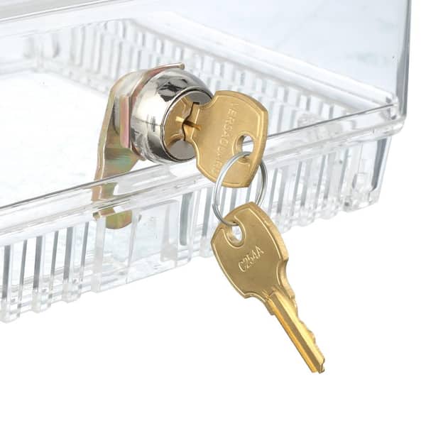 Universal Thermostat Lock Box With Key Clear Large Thermostat