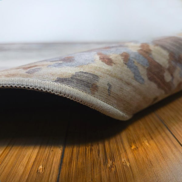 Crystal Print Soha Blue 2 ft. x 4 ft. Moroccan Digitally Printed Polyester Area Rug (2-Pack)