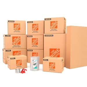 College Moving Kit - Small Box, Medium Box, Large Box Kit for 1 Bedroom holds Single Dorm/Apartment