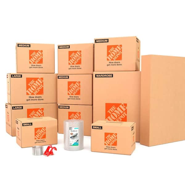 The Home Depot College Moving Kit - Small Box, Medium Box, Large Box Kit for 1 Bedroom holds Single Dorm/Apartment