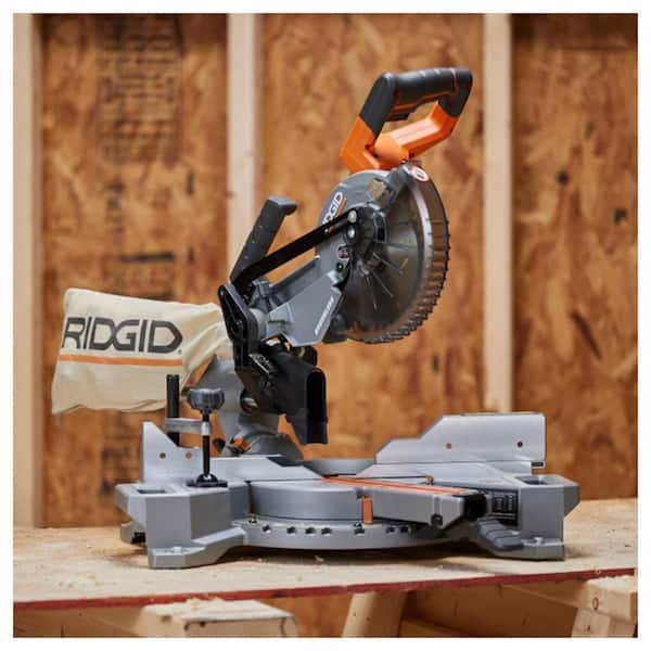 compound mitre ridgid battery miter saw