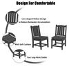 Mondawe Valkyrie Gray Plastic Outdoor Dining Arm Chair with Gray Bean  Cushions (2-Pack) JO-ML1907 - The Home Depot