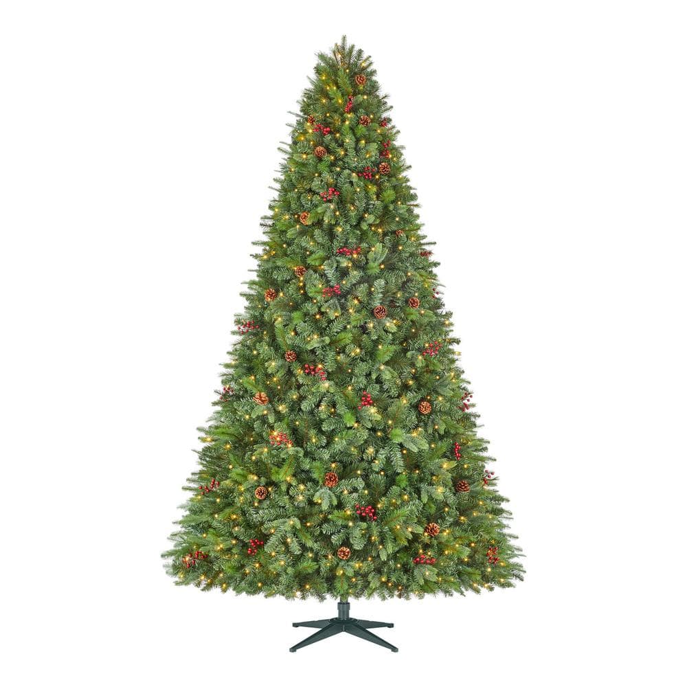 Home Accents Holiday 9 ft. Pre-Lit LED Westwood Fir Artificial Christmas Tree with 800 Warm White Micro Fairy Lights