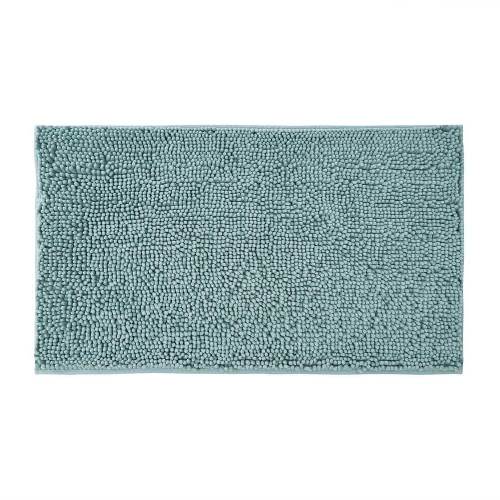 Plush Shag Chenille Aqua 27 in. x 45 in. Bath Rug price history on PriceWatchPro