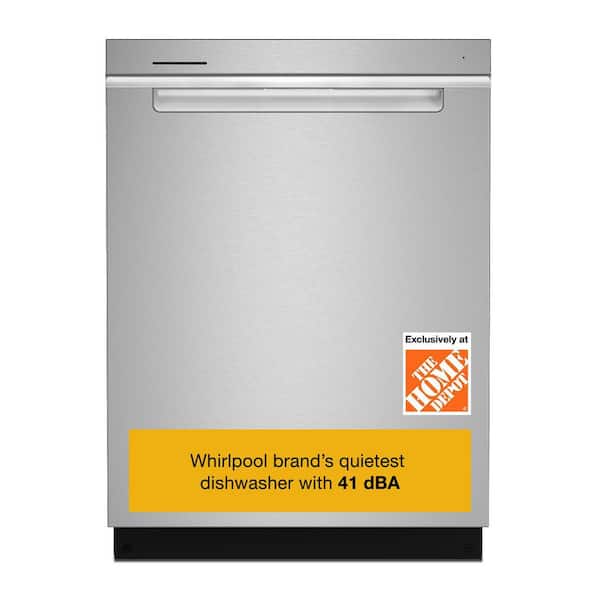 24 in. Top Control Built-In Tall Tub 41 dBA Dishwasher in Fingerprint Resistant Stainless Steel, 3rd Rack, Eco Series
