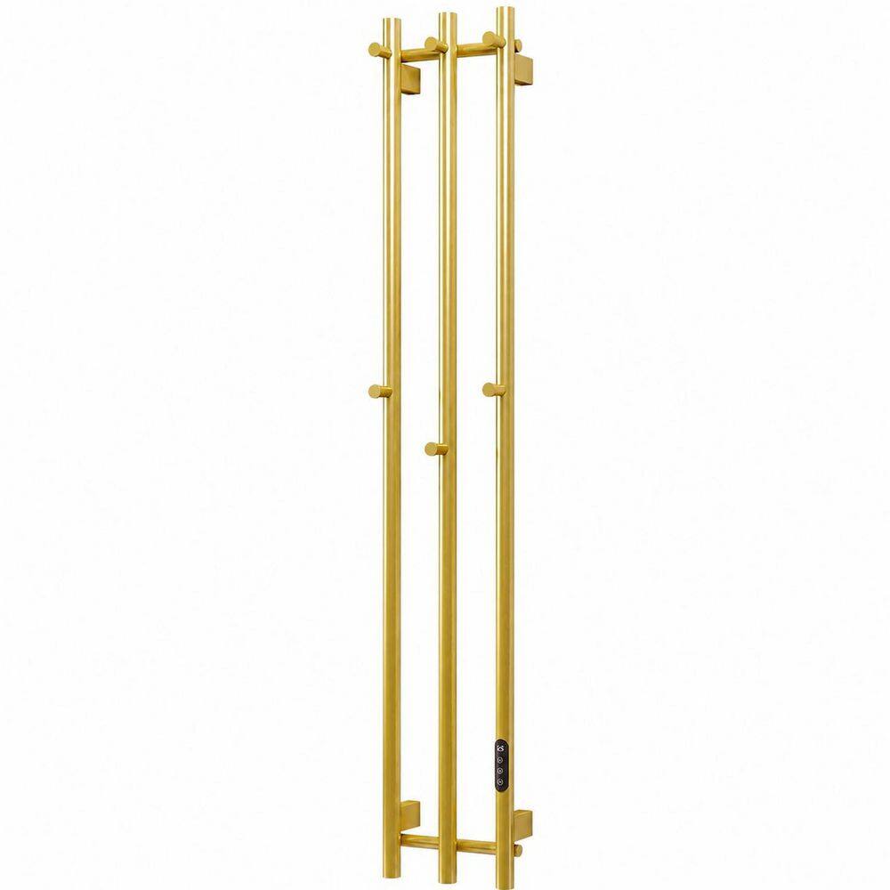 Smart Heated Towel Rack with WiFi App Control and Adjustable Temperature for Bathroom Wall Mount in Gold Finish price history on PriceWatchPro
