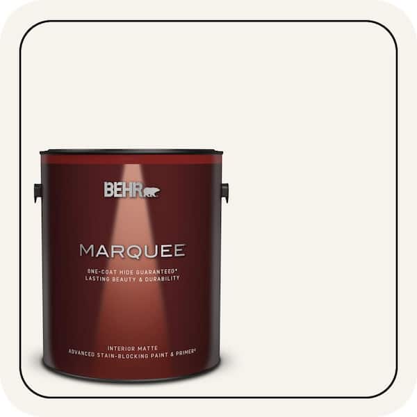 BEHR MARQUEE 1 gal. #730A-1 Smart White Matte Interior Paint & Primer