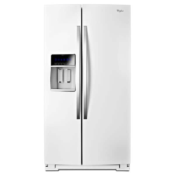 Whirlpool 20 cu. ft. Side by Side Refrigerator in White Ice, Counter Depth