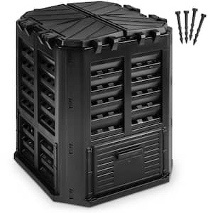 95 Gal. (360 l) Large - Easy Assembly, Light-Weight, Aerating Outdoor Compost Box Garden Composter Bin