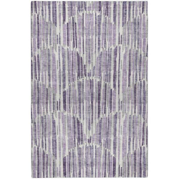 Dream Shag Premium Machine Washable Abstract ADS739 Purple 5 ft. x 7 ft. 6 in. Area Rug