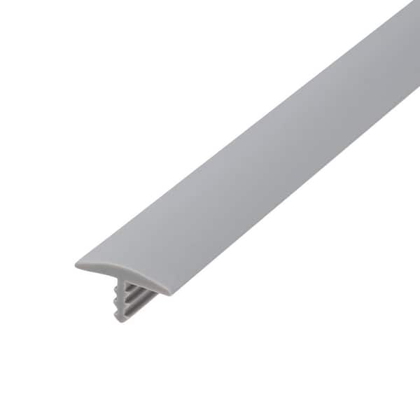Outwater 5/8 in. Dove Gray Polyethylene Center Barb Hobbyist Pack Bumper Tee Moulding Edging 25 ft. Long Coil