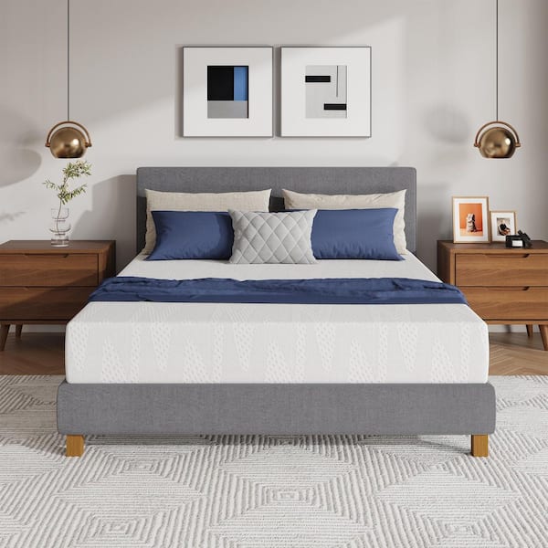 Avenco Classic Queen Medium Gel Memory Foam 8 in. in a box with Cooling Night Sleep and Pressure Relief Mattress