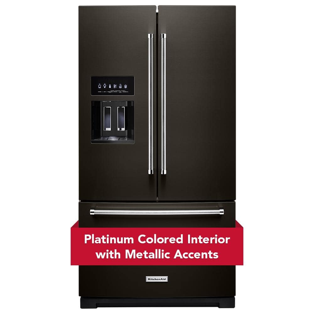 26.8 cu. ft. French Door Refrigerator in Black Stainless