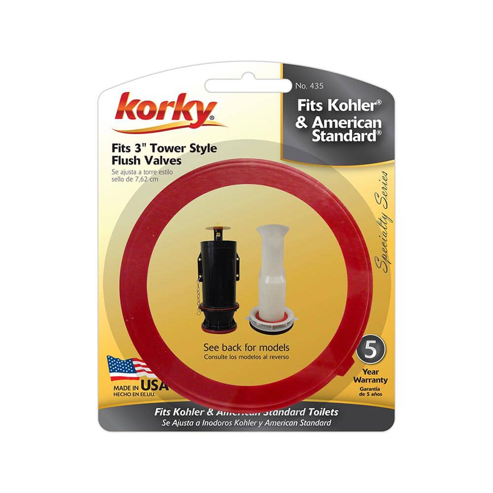 Korky Universal Red Rubber 3" Valve Seal Kit