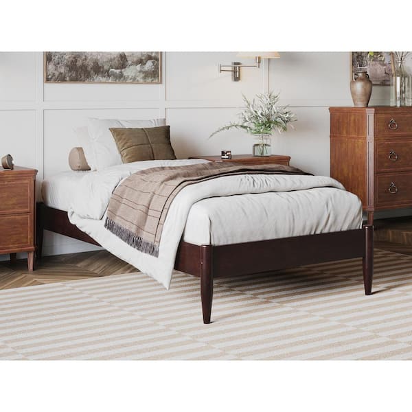 AFI Pasadena Mid Century Modern Espresso Black Heavy Duty Solid Wood ...