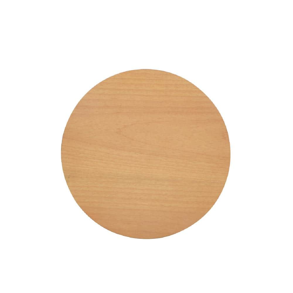 Cabana 18" Round Oak Wood Storage Accent Table