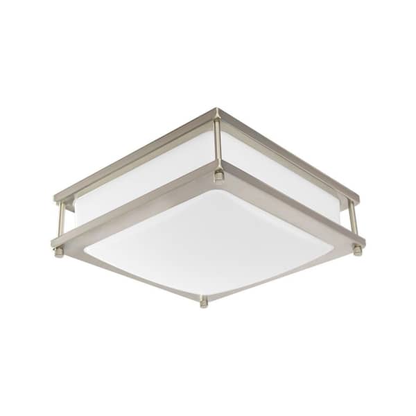 Lecoht 14 in. Dimmable 4000K Flush Mount Ceiling LED Light Square 1200LM CRI80