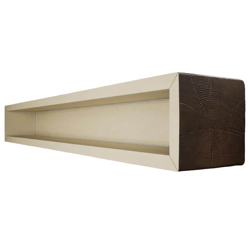 Aged Faux Wood 8-Foot U-Shaped Ceiling Beam