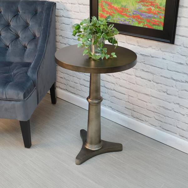 Carolina Cottage Chatham Antique Bronze End Table