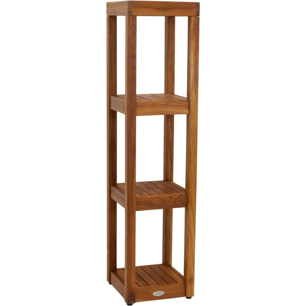 Sula™ Four-Tier Square Teak Bath Stand