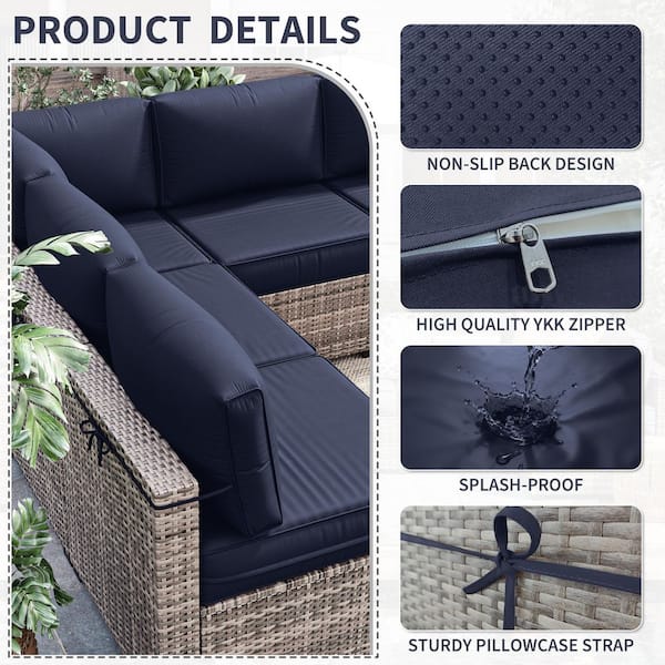 WNP 14-Piece Outdoor Cushion Cover Set (Slipcovers Only