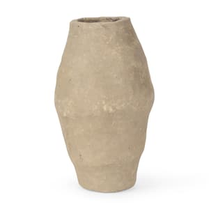 Randal Small Gray Paper Mache Vase