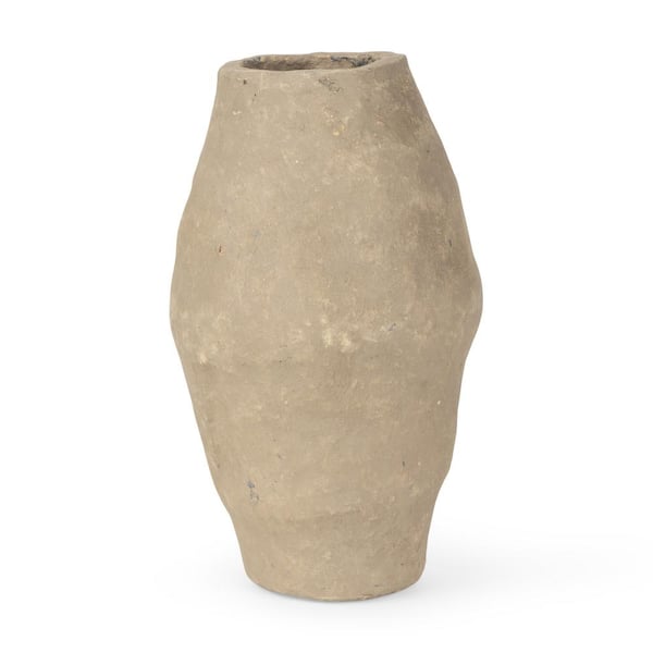 Mercana Randal Small Gray Paper Mache Vase