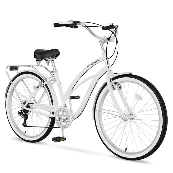 BOZTIY 26 in. 7 Speed Commute Bike Beach Cruiser Bike for Adult