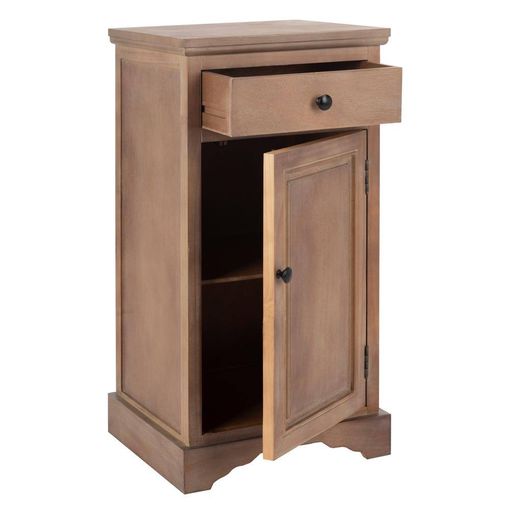 Transitional Gray 16'' Freestanding Office Storage Cabinet
