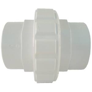 1-1/2 in. Socket x 2 in. SLIP Flush Female Union in White