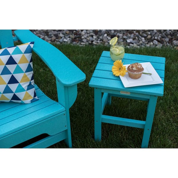 Icon Aruba Square Plastic Outdoor Side Table