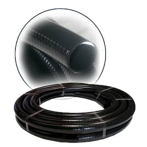 1-1/4 in. x 25 ft. Schedule 40 Black PVC Ultra Flexible Hose for Koi Ponds, Irrigation, Water Gardens and More