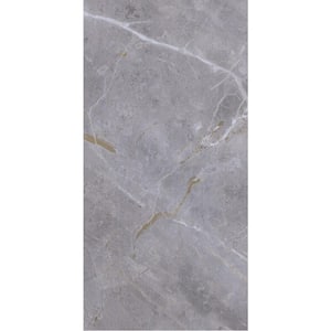 Take Home Sample - Grey Marble 3 mil x 12 in. W x 7 in.L Peel and Stick Water Resistant Luxury Vinyl Plank Flooring