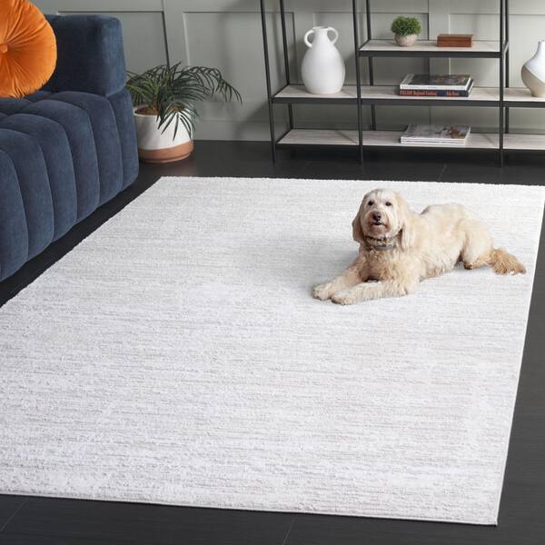 RILY カーペット White SAFAVIEH Carter 4 ft. x 6 ft. Ivory/Taupe Distressed Abstract Area
