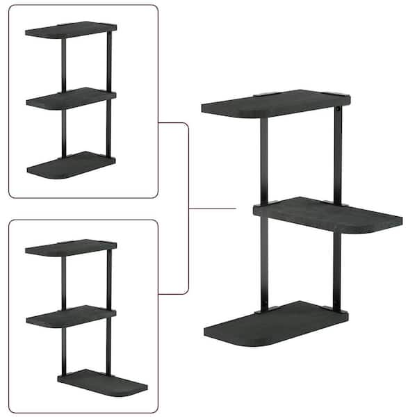 17.1'' W Manufactured Wood Height -Adjustable Storage Rack