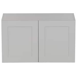 Cambridge Gray Shaker Assembled Wall Kitchen Cabinet (30 in. W x 12.5 in. D x 18 in. H)